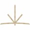 Ekena Millwork Alberta Rough Sawn Timber Gable Bracket, Douglas Fir, 108"W x 72"H x 4"D x 4"F, 16/12 Pitch GBW108X72X0404ALB00RDF - alternate 1